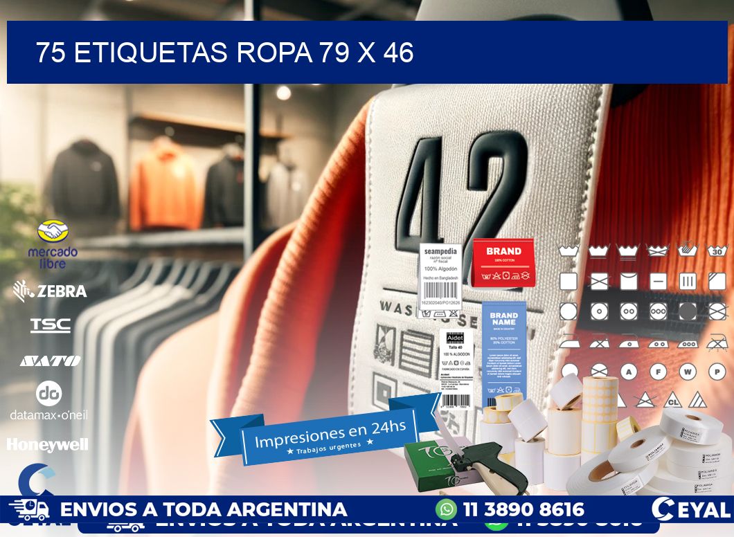 75 ETIQUETAS ROPA 79 x 46