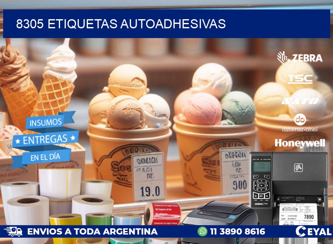 8305 ETIQUETAS AUTOADHESIVAS