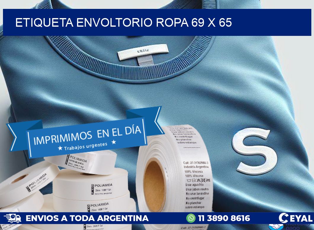 ETIQUETA ENVOLTORIO ROPA 69 x 65