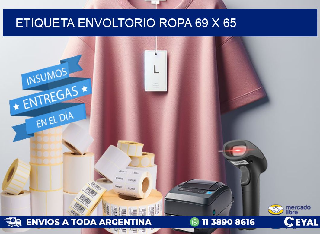 ETIQUETA ENVOLTORIO ROPA 69 x 65