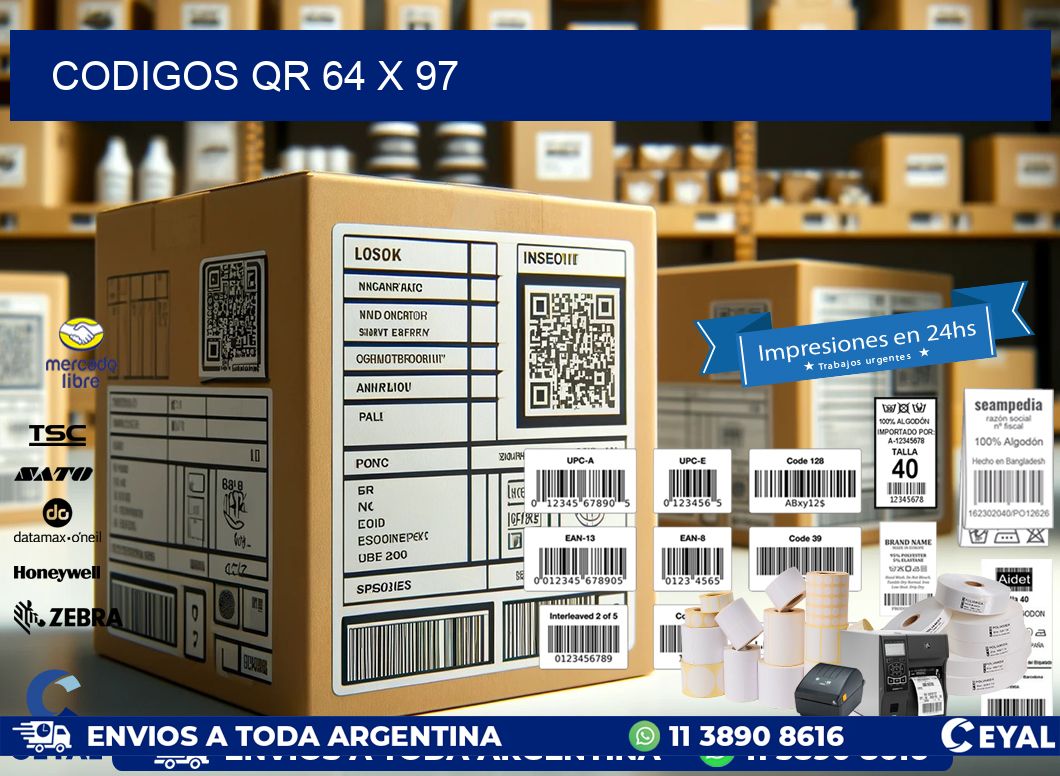 CODIGOS QR 64 x 97