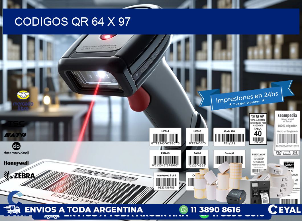 CODIGOS QR 64 x 97