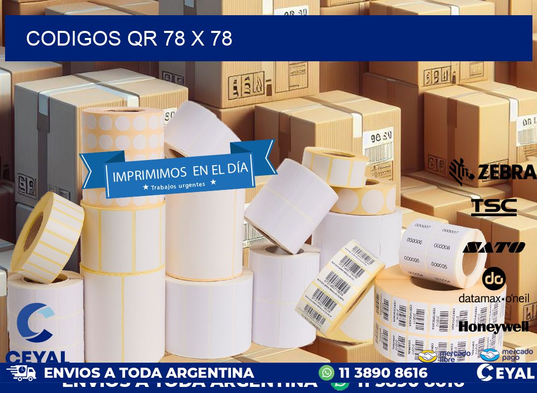CODIGOS QR 78 x 78