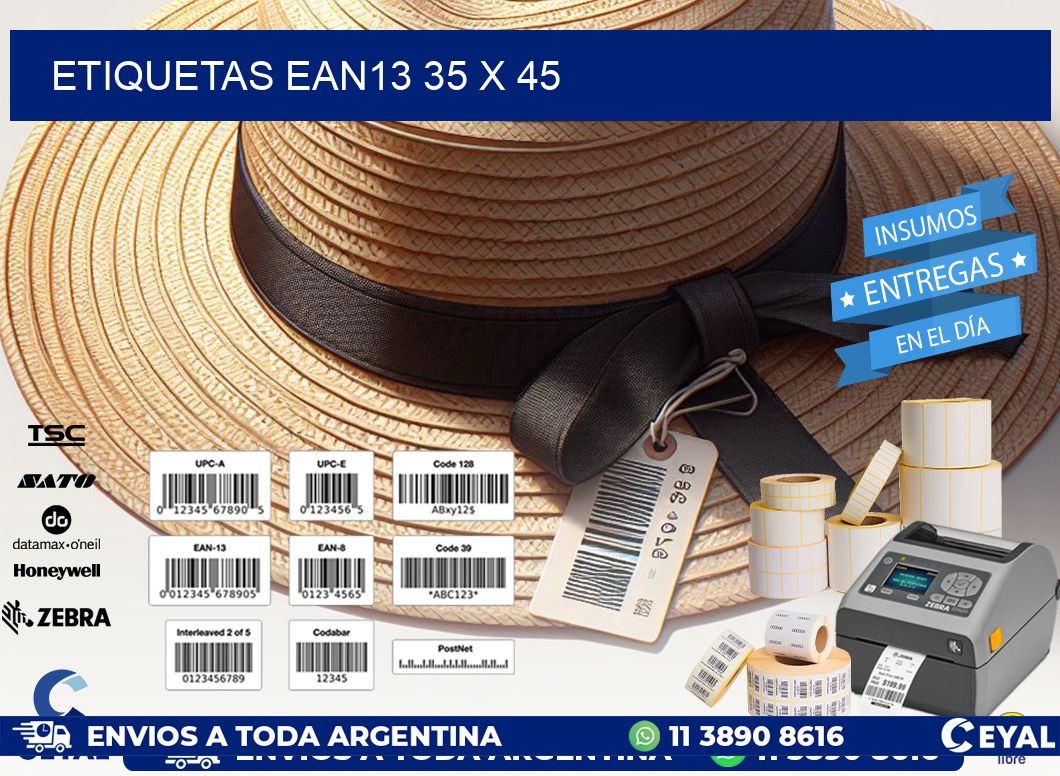 ETIQUETAS EAN13 35 x 45