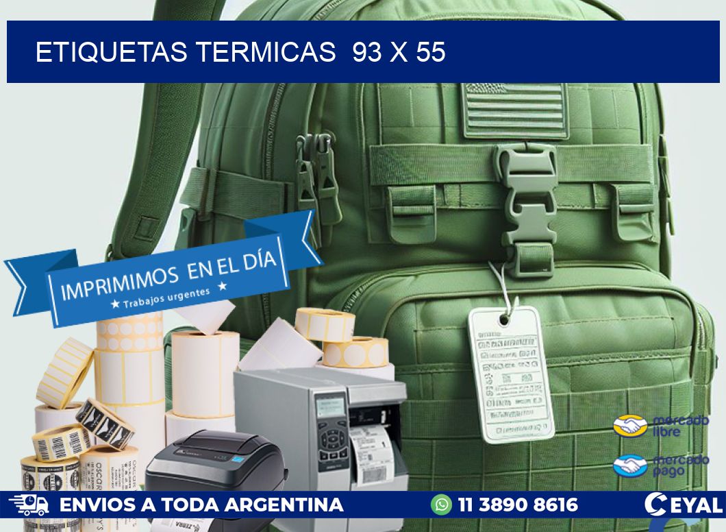 ETIQUETAS TERMICAS 93 x 55