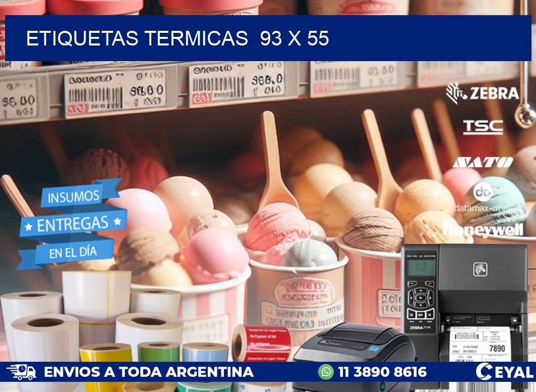 ETIQUETAS TERMICAS 93 x 55