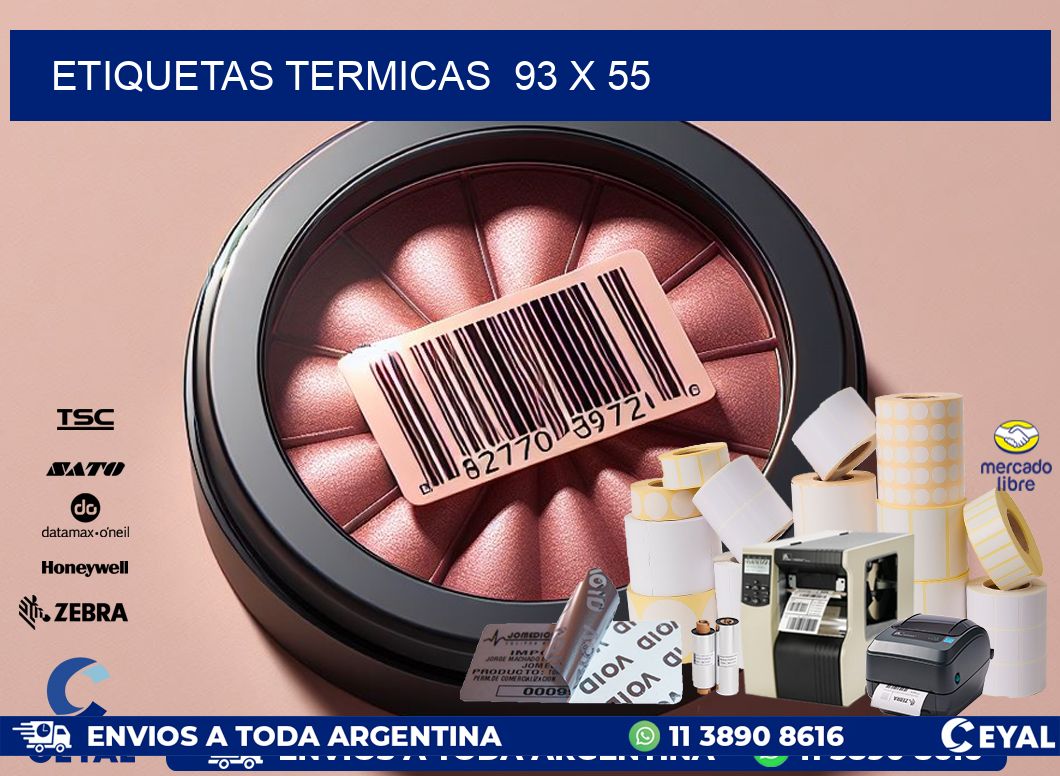 ETIQUETAS TERMICAS 93 x 55