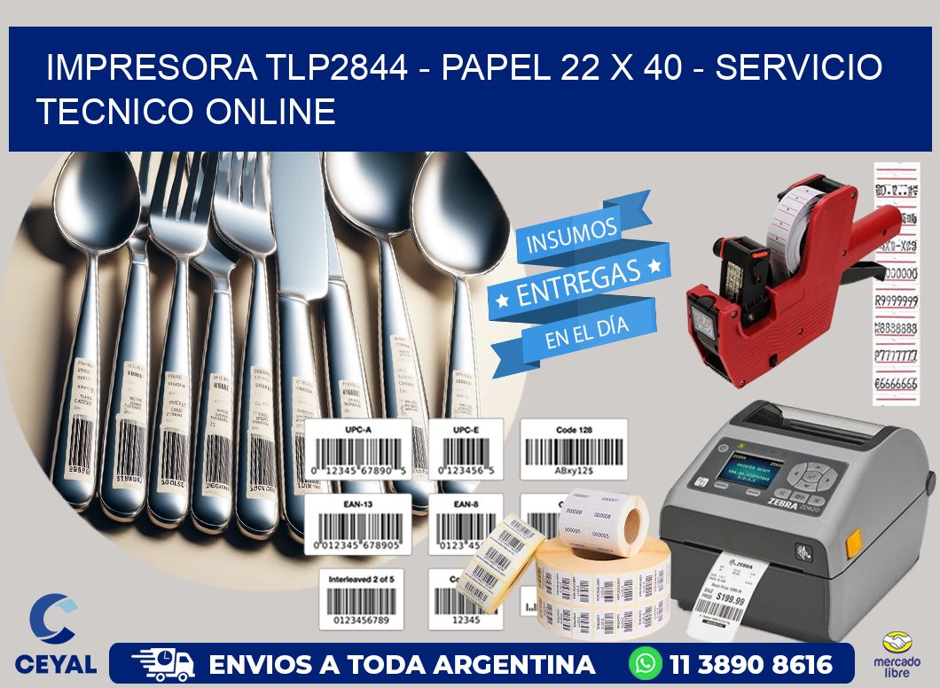 IMPRESORA TLP2844 – PAPEL 22 x 40 – SERVICIO TECNICO ONLINE
