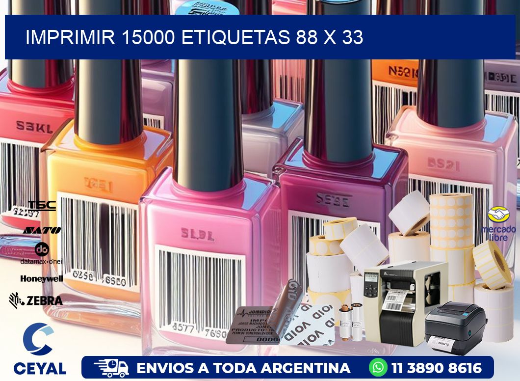IMPRIMIR 15000 ETIQUETAS 88 x 33