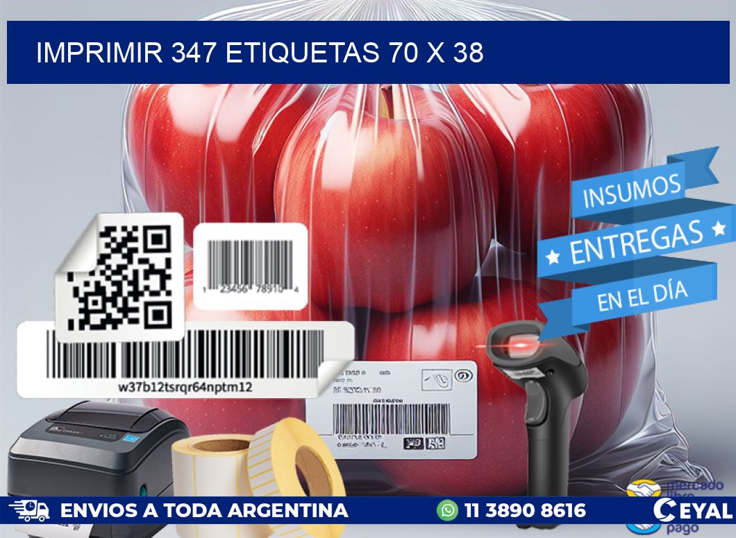 IMPRIMIR 347 ETIQUETAS 70 x 38