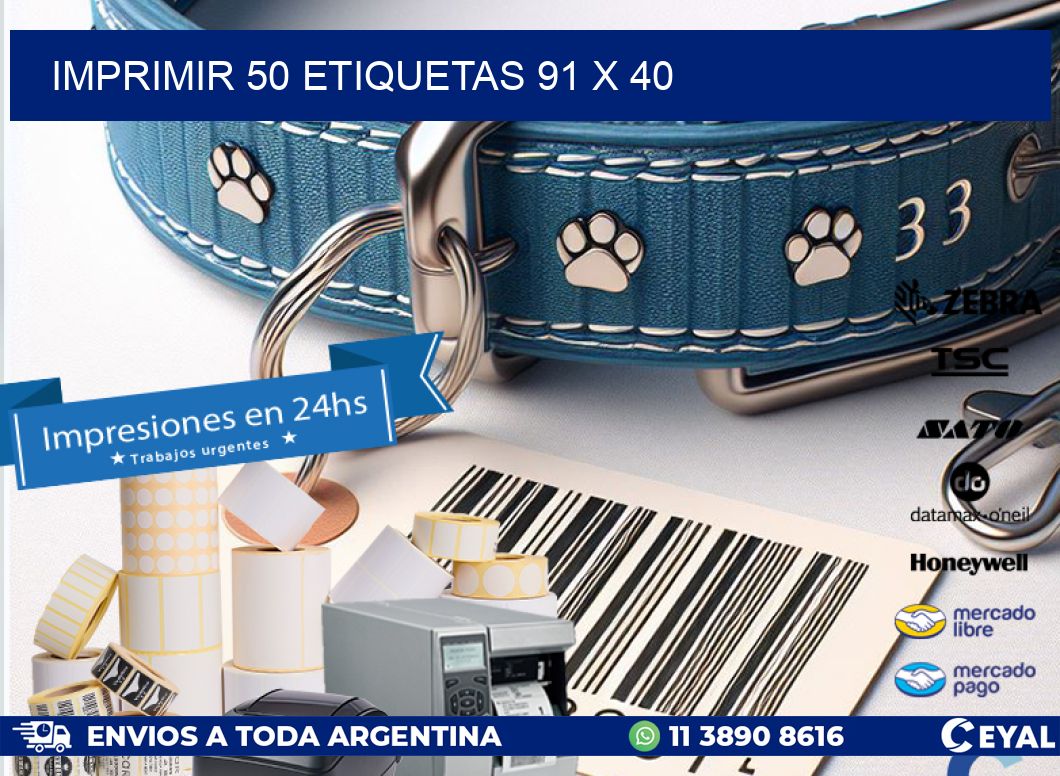 IMPRIMIR 50 ETIQUETAS 91 x 40