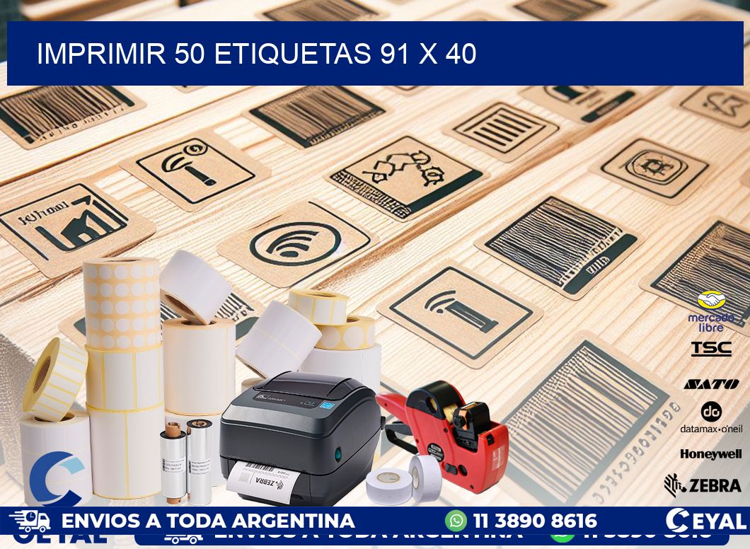 IMPRIMIR 50 ETIQUETAS 91 x 40