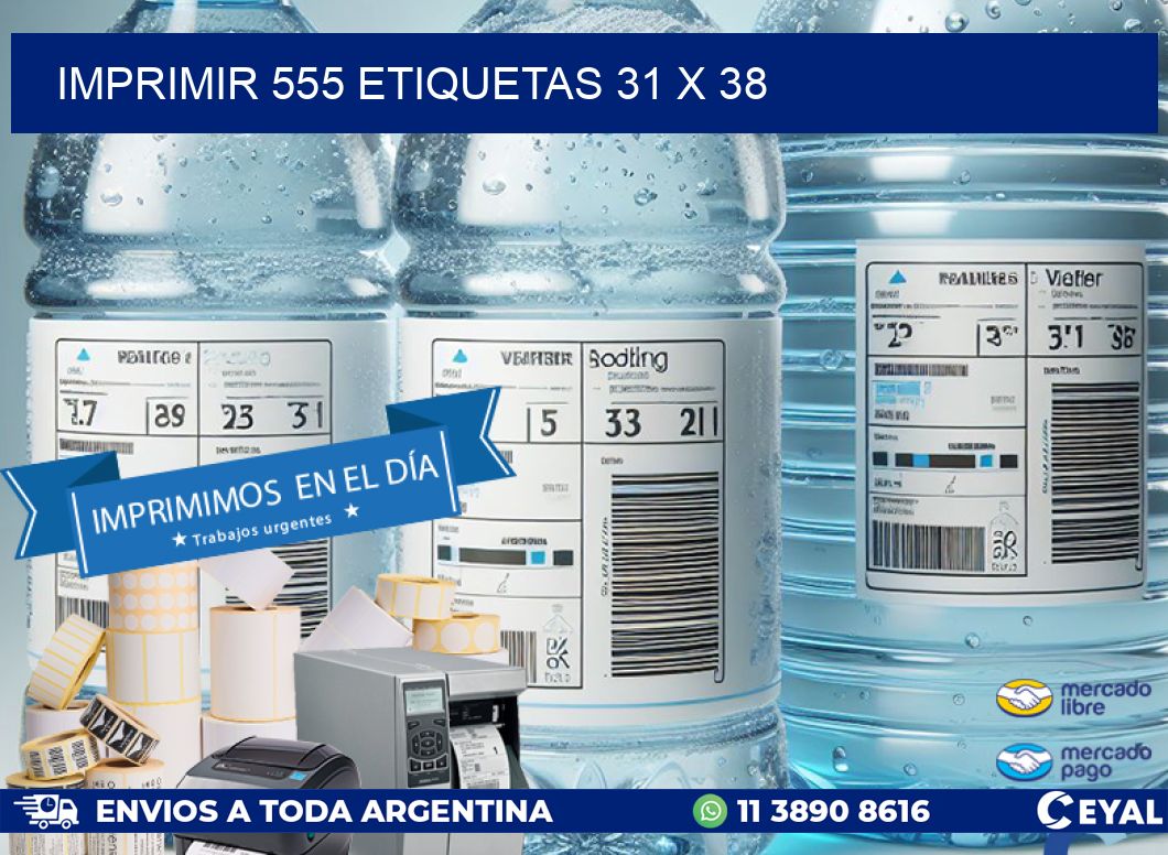 IMPRIMIR 555 ETIQUETAS 31 x 38
