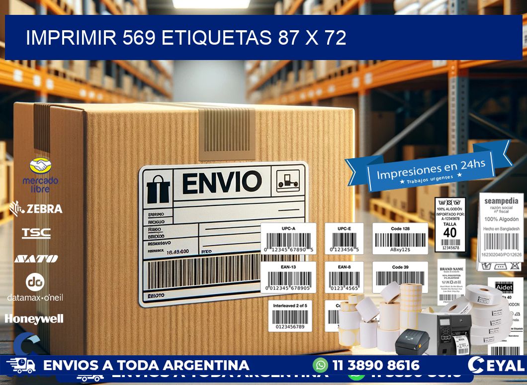 IMPRIMIR 569 ETIQUETAS 87 x 72