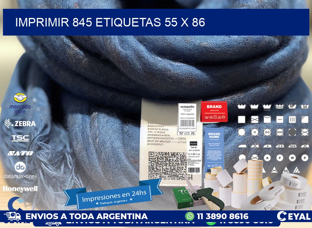 IMPRIMIR 845 ETIQUETAS 55 x 86