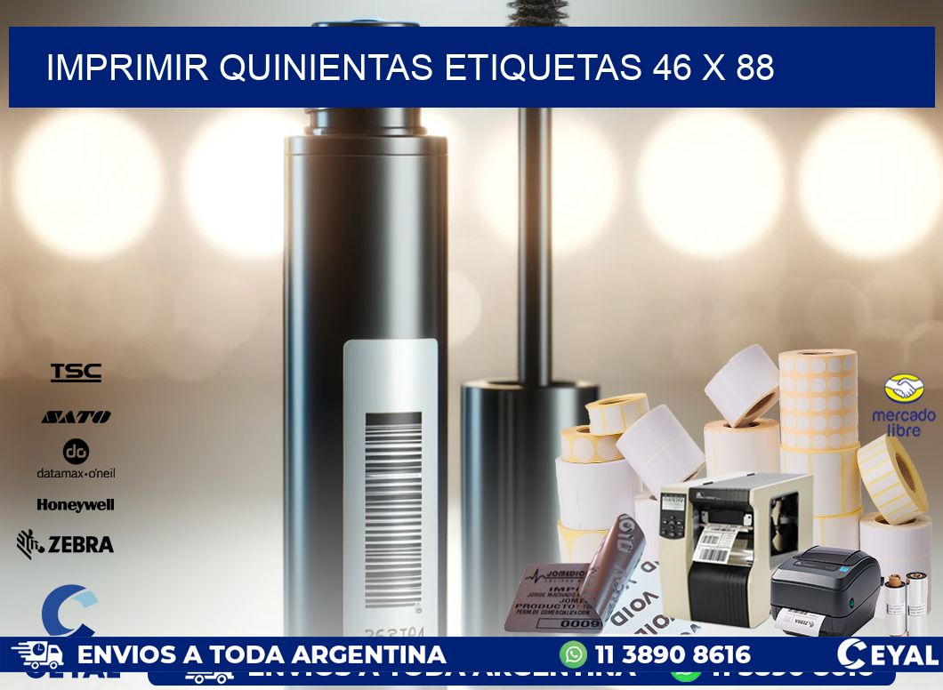 IMPRIMIR QUINIENTAS ETIQUETAS 46 x 88
