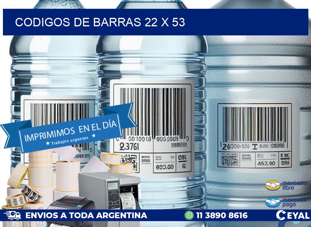 codigos de barras 22 x 53