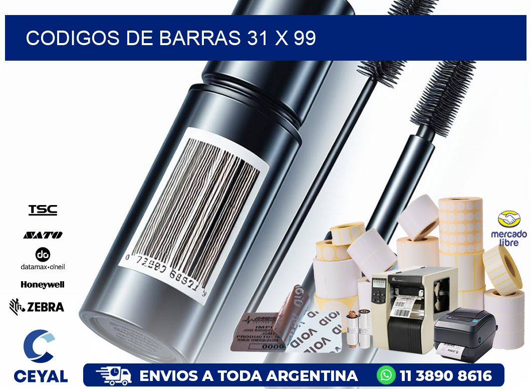 codigos de barras 31 x 99