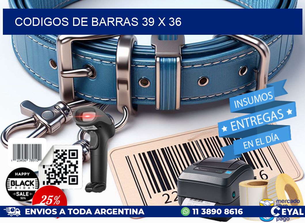 codigos de barras 39 x 36