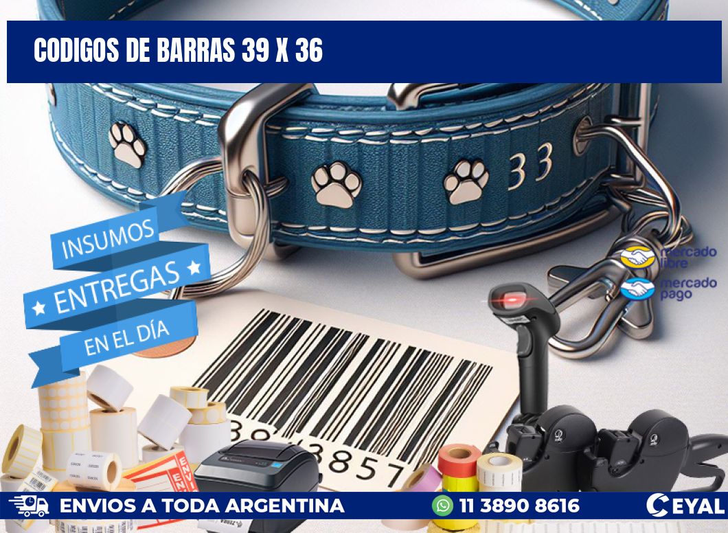 codigos de barras 39 x 36
