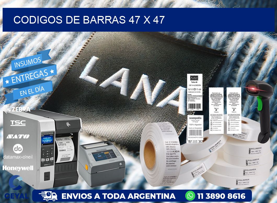 codigos de barras 47 x 47