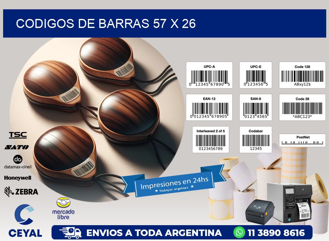 codigos de barras 57 x 26