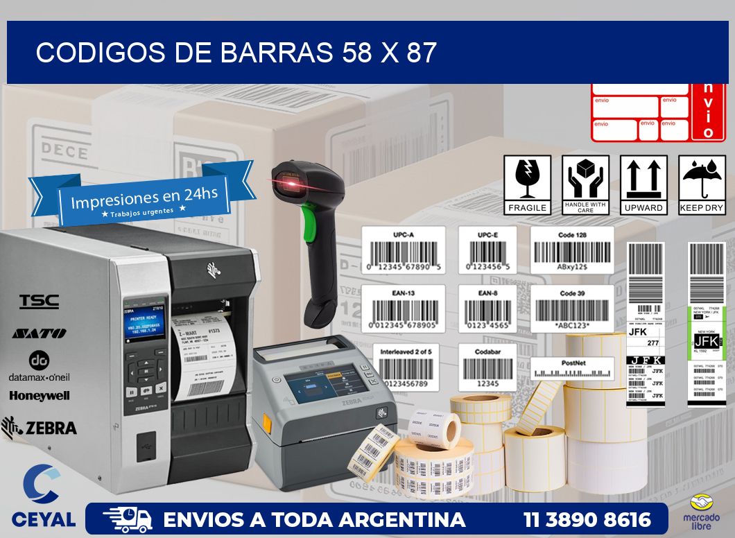 codigos de barras 58 x 87