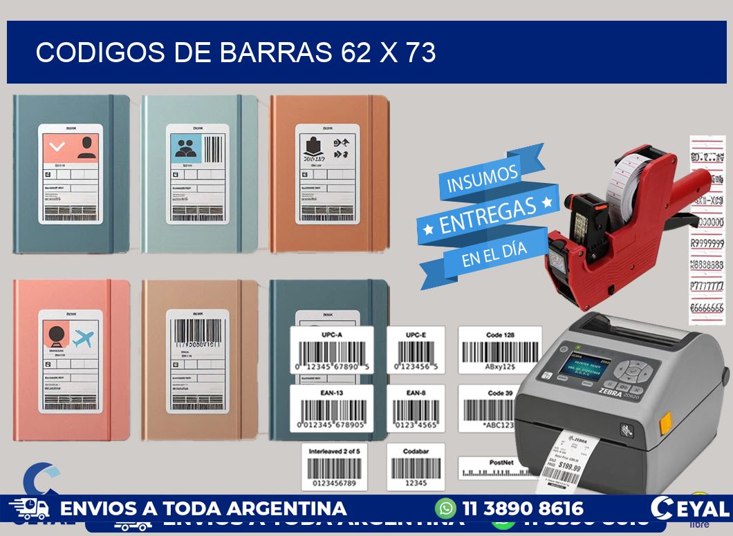 codigos de barras 62 x 73