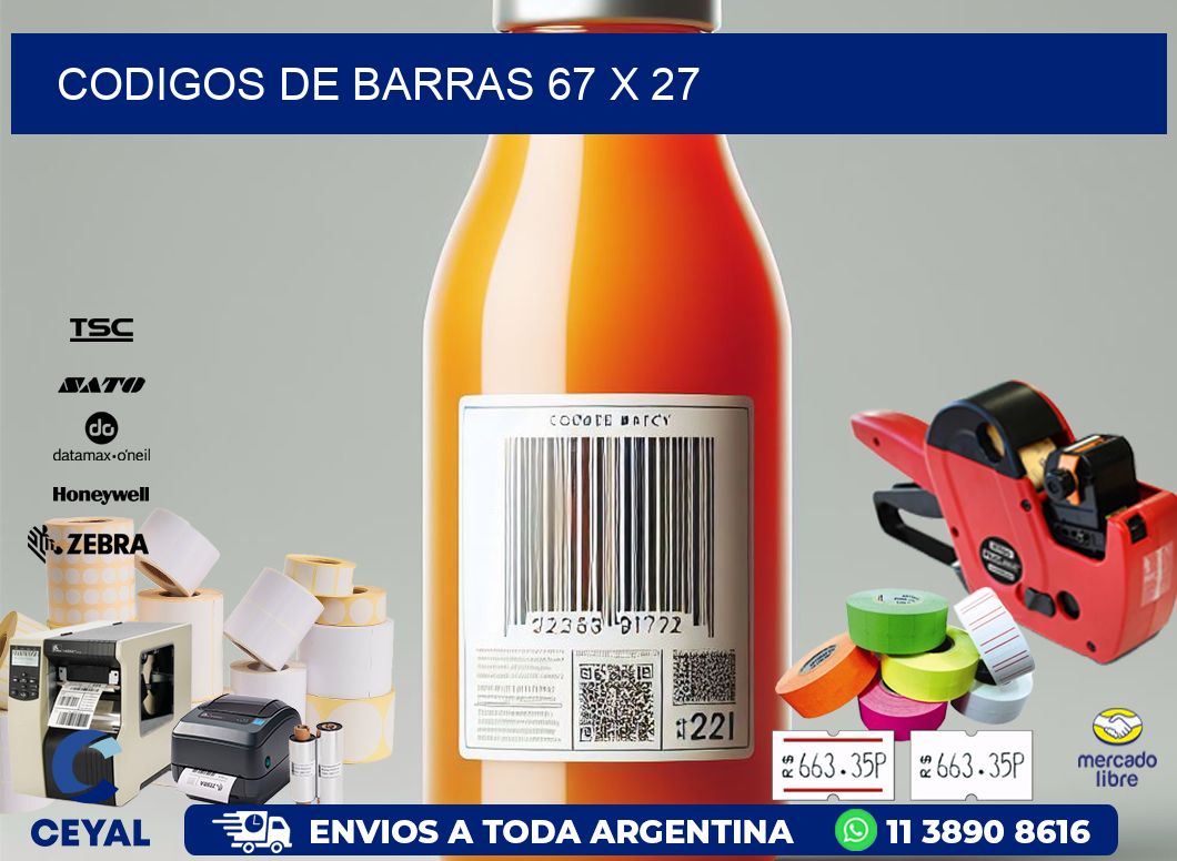 codigos de barras 67 x 27