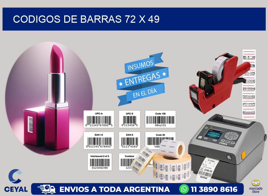 codigos de barras 72 x 49