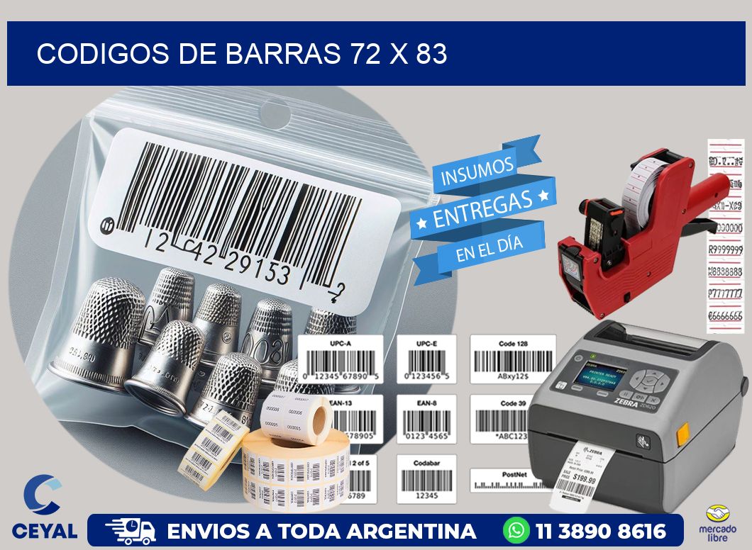 codigos de barras 72 x 83