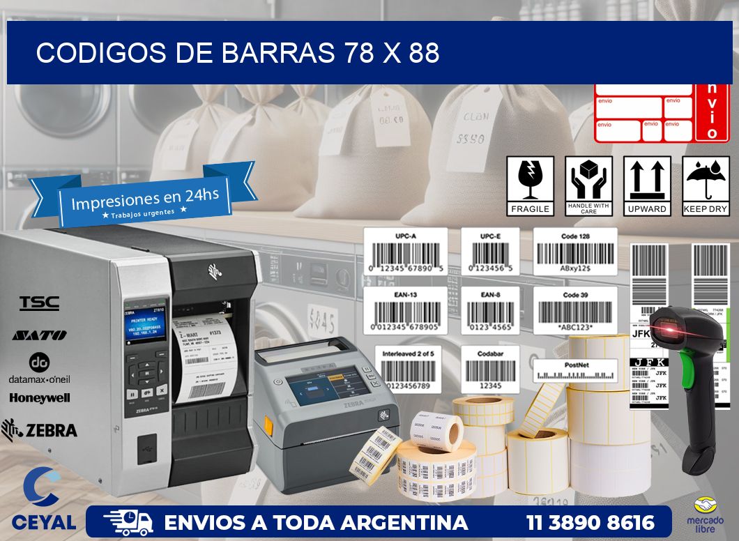 codigos de barras 78 x 88