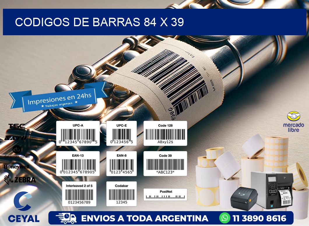 codigos de barras 84 x 39