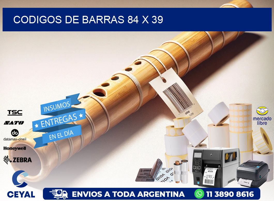 codigos de barras 84 x 39