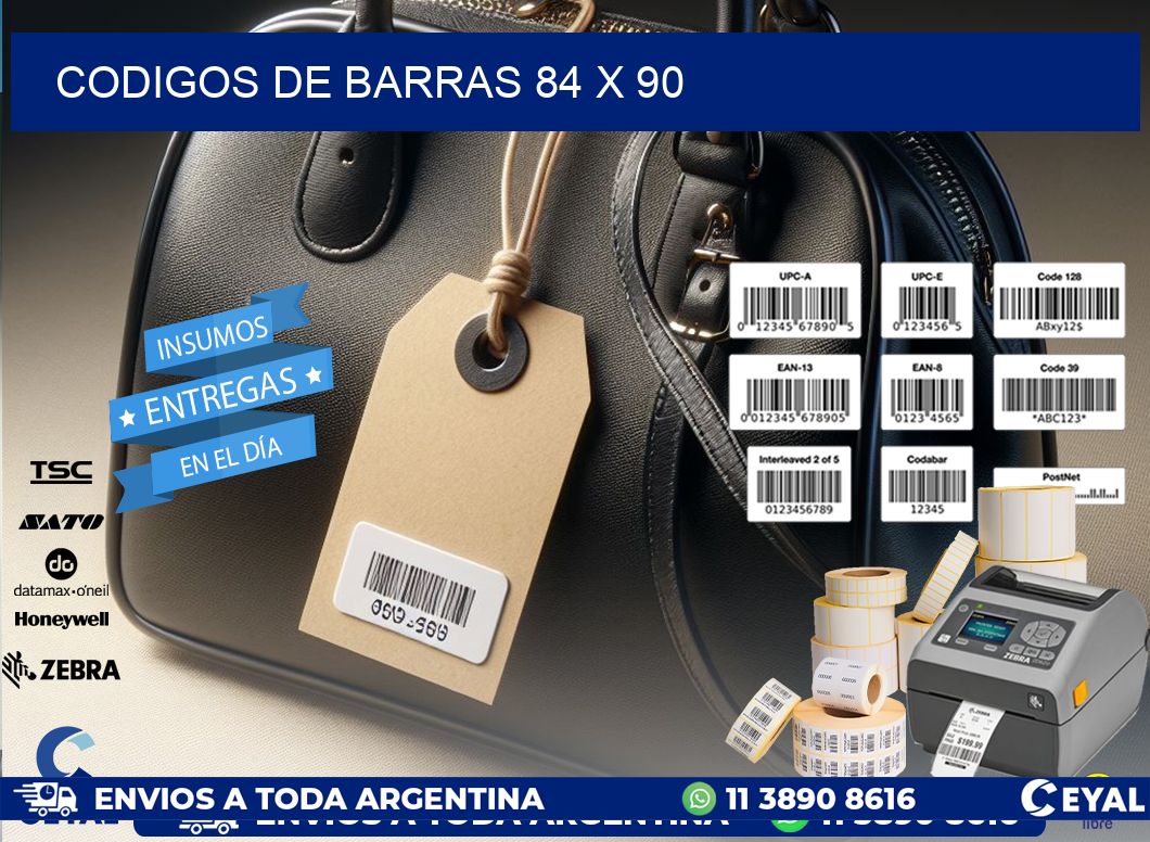 codigos de barras 84 x 90