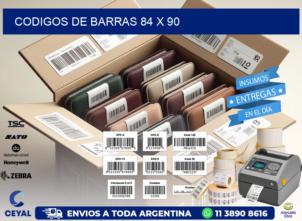 codigos de barras 84 x 90