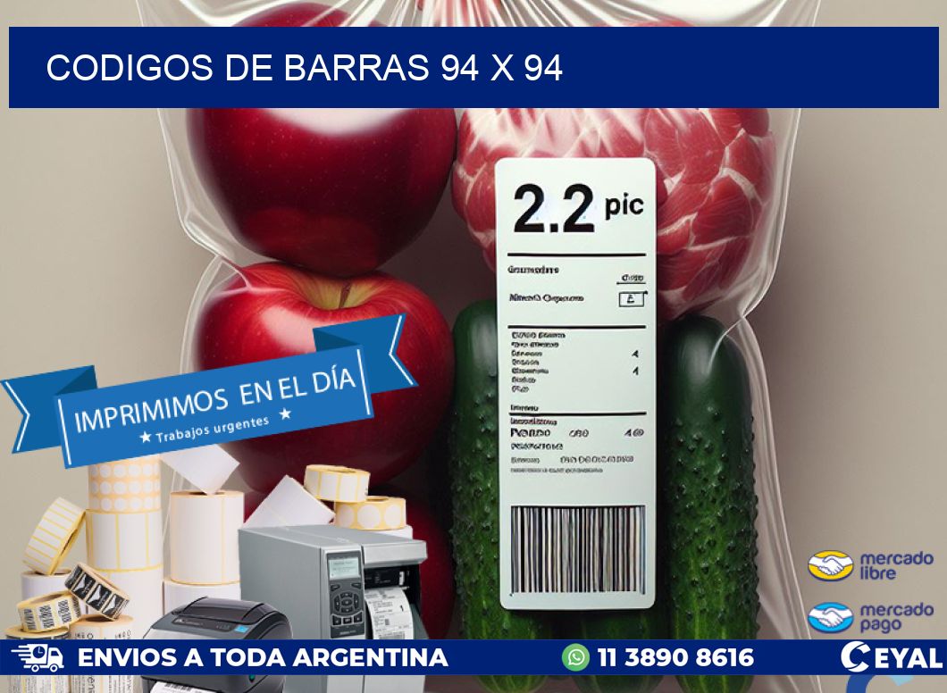 codigos de barras 94 x 94