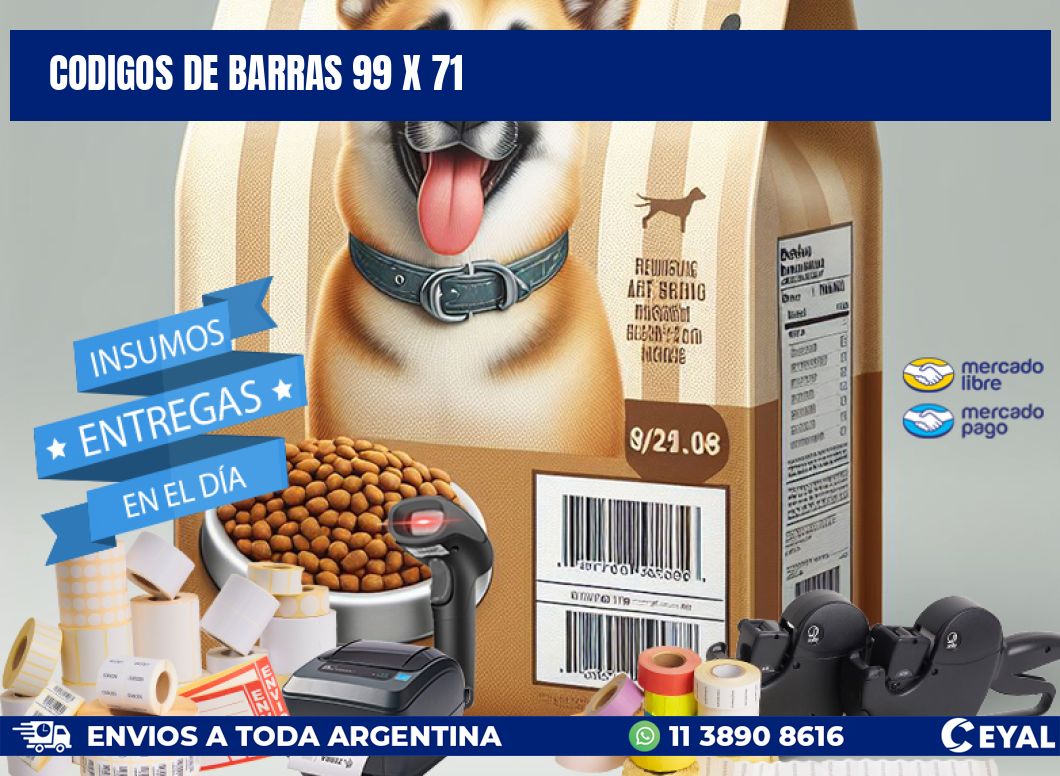 codigos de barras 99 x 71