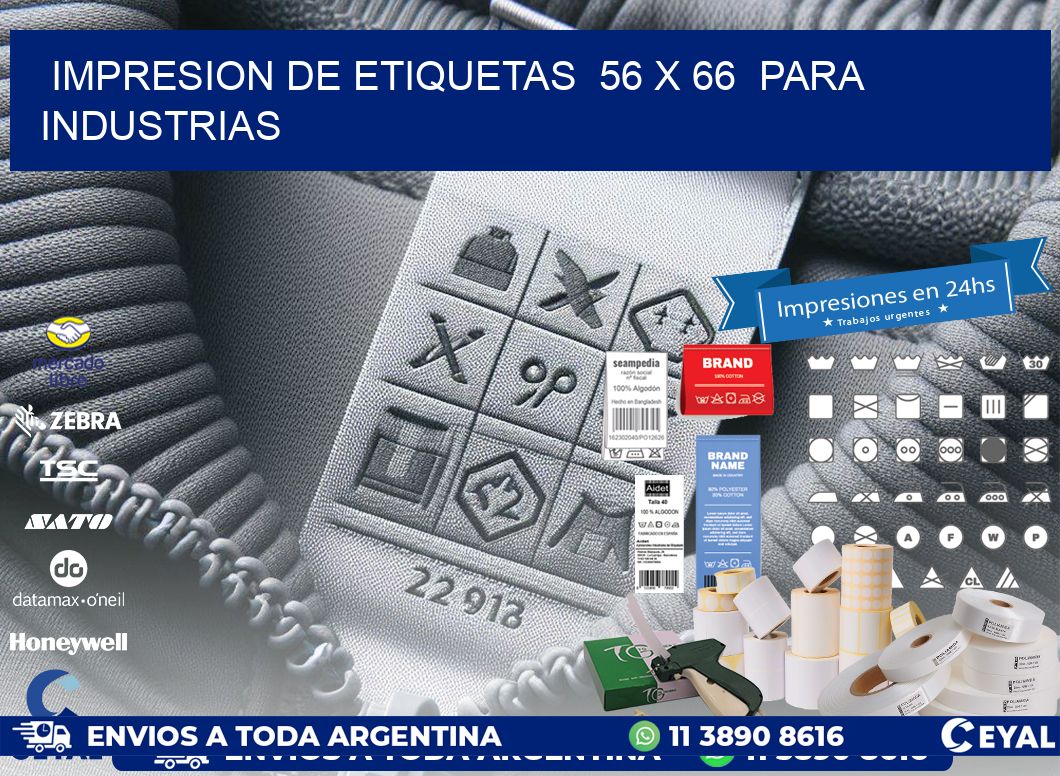 impresion de etiquetas 56 x 66 para industrias