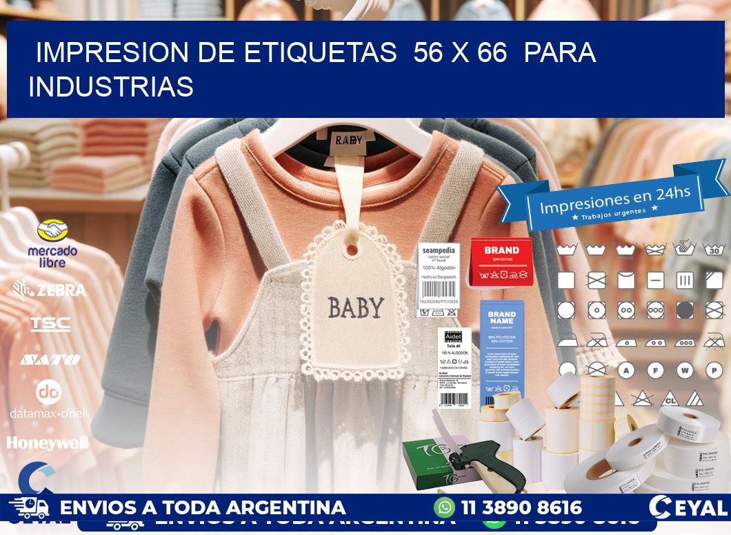 impresion de etiquetas 56 x 66 para industrias