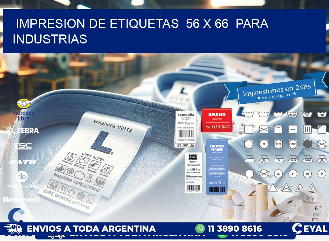 impresion de etiquetas 56 x 66 para industrias