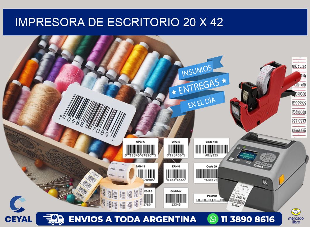 impresora de escritorio 20 x 42