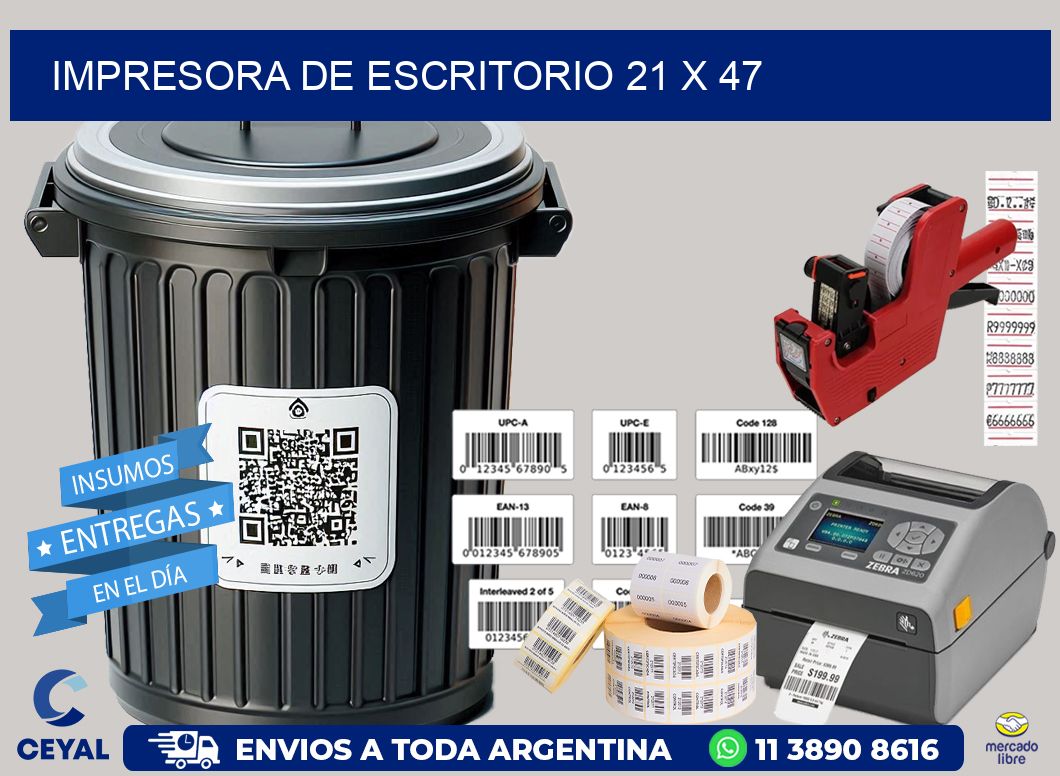 impresora de escritorio 21 x 47