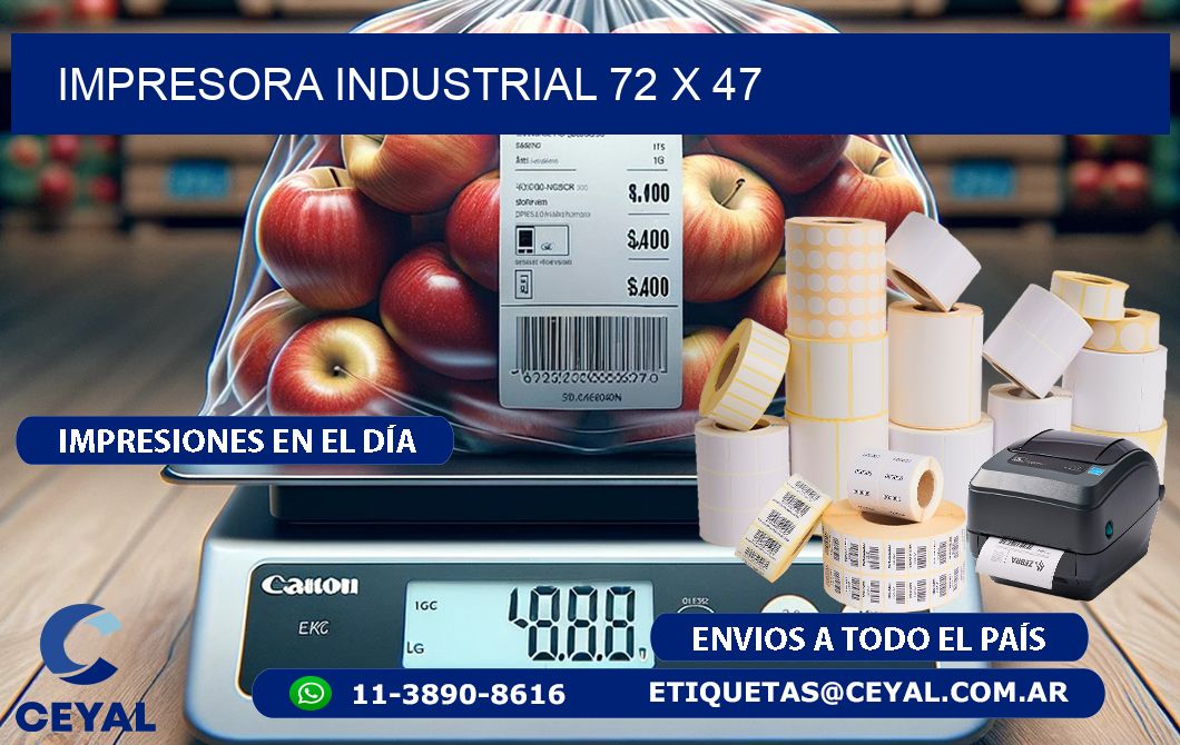 impresora industrial 72 x 47