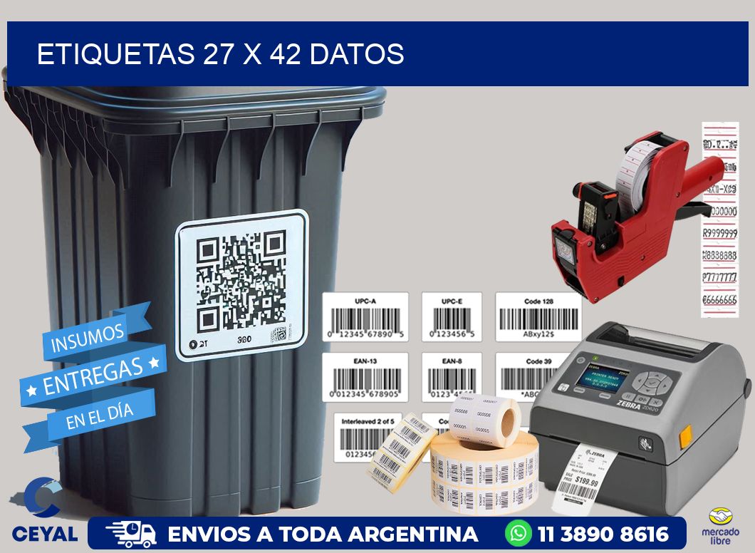 ETIQUETAS 27 x 42 DATOS