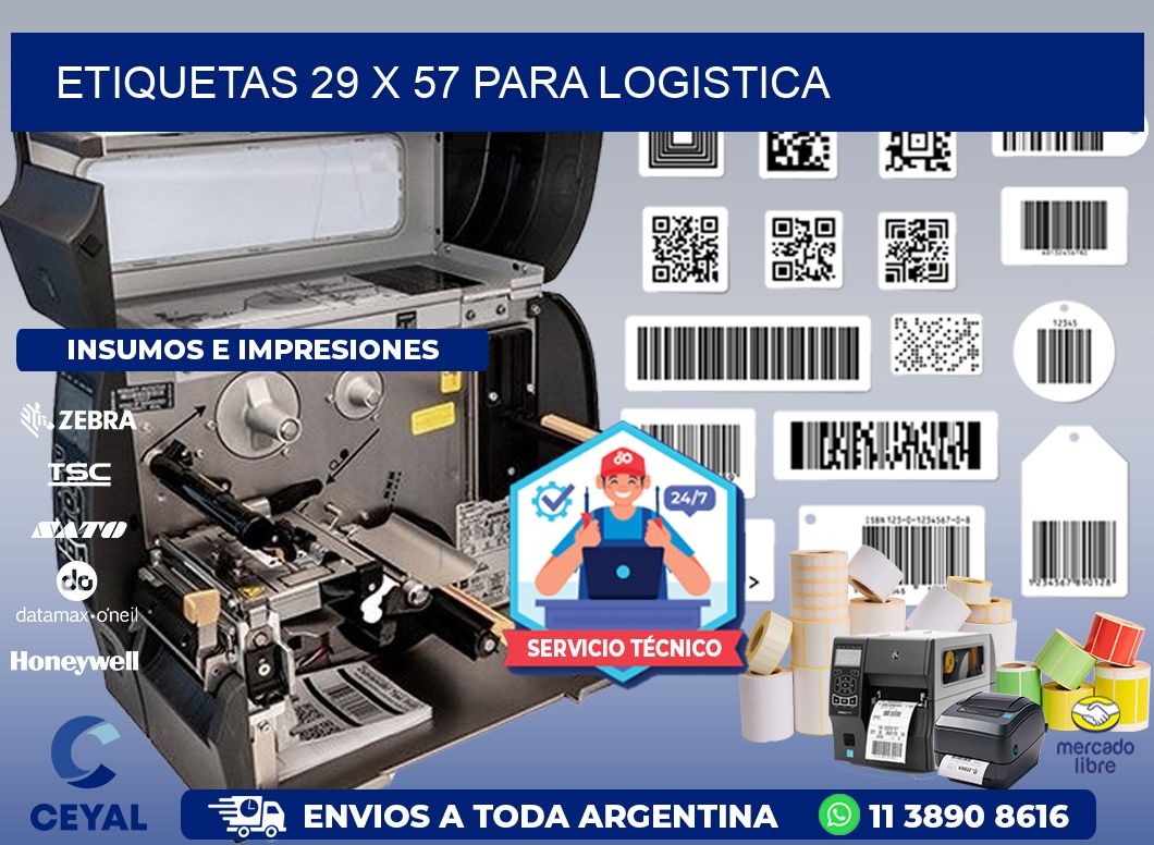 ETIQUETAS 29 x 57 PARA LOGISTICA