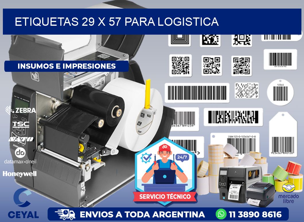 ETIQUETAS 29 x 57 PARA LOGISTICA