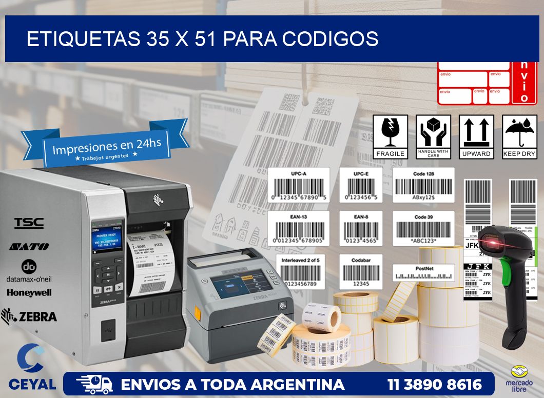 ETIQUETAS 35 x 51 PARA CODIGOS