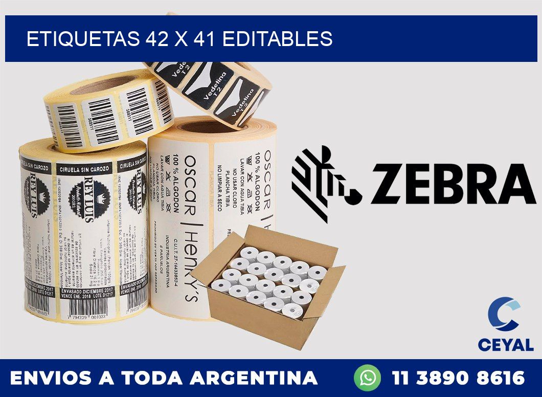 ETIQUETAS 42 x 41 EDITABLES