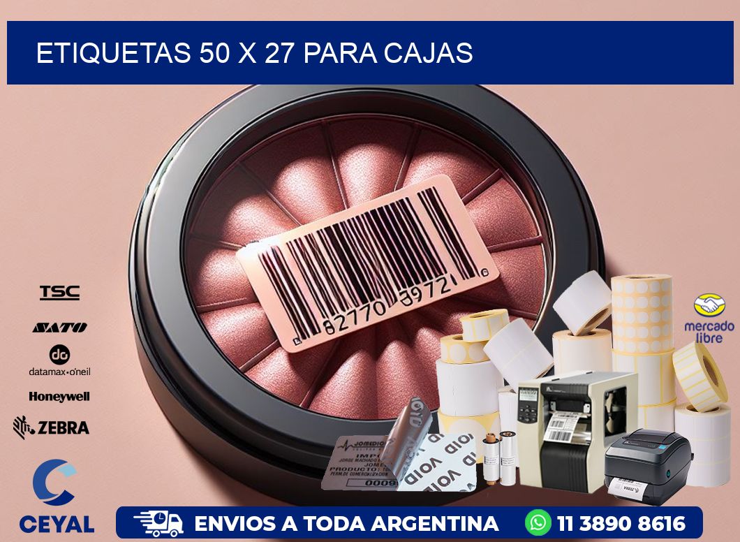 ETIQUETAS 50 x 27 PARA CAJAS